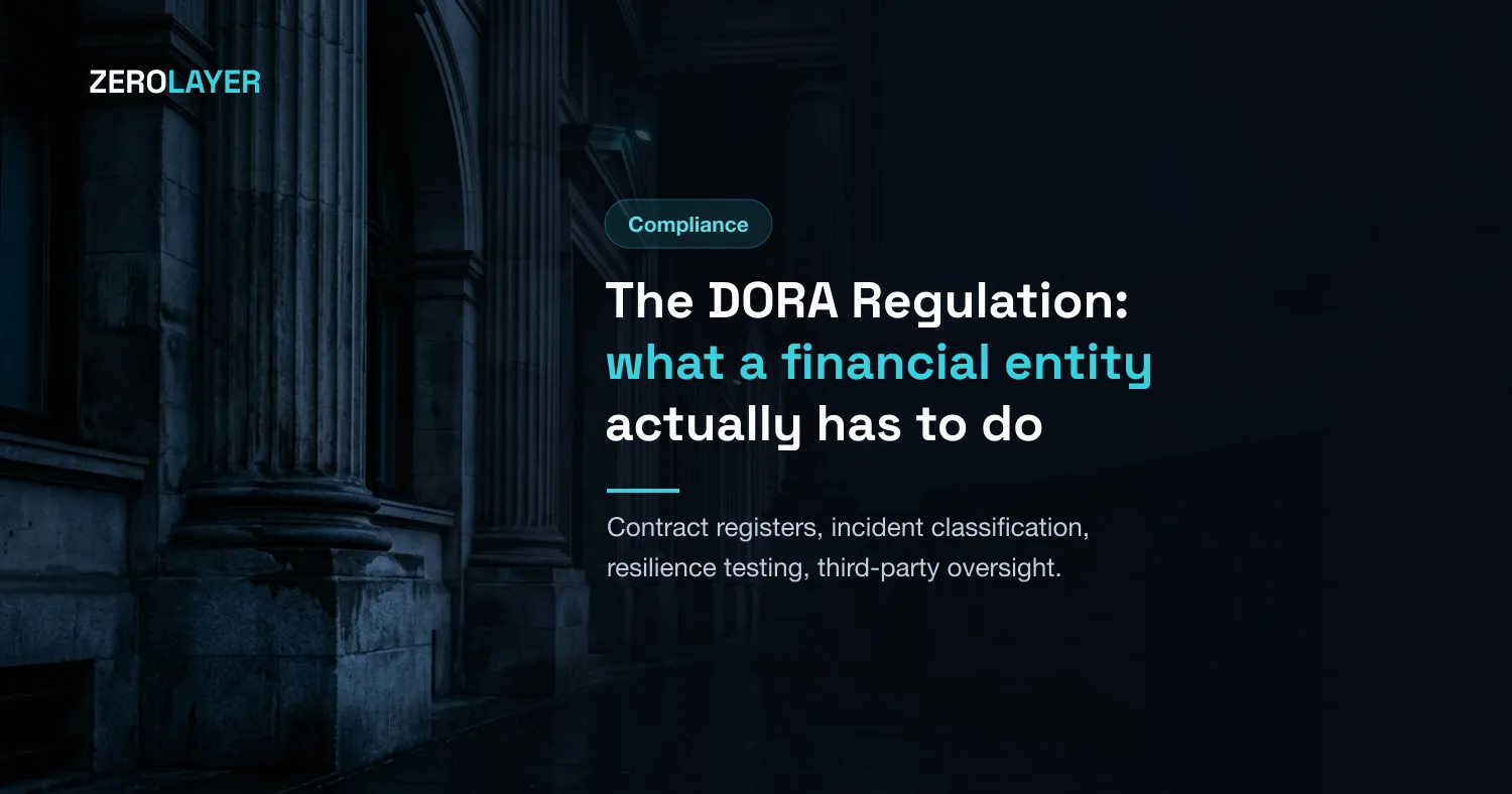 The DORA Regulation: What a Financial Entity Actually Has to Do