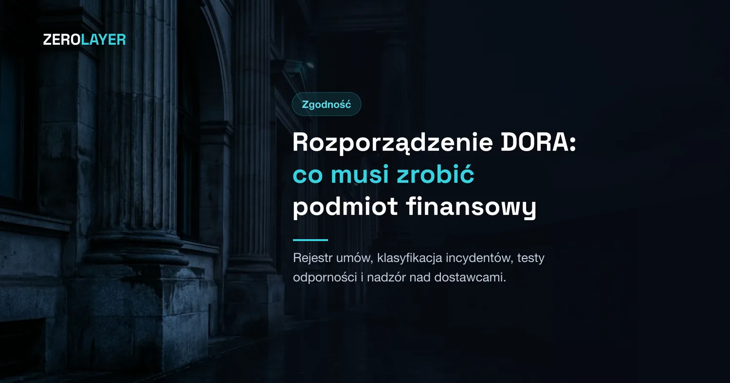 Rozporządzenie DORA: co musi zrobić podmiot finansowy