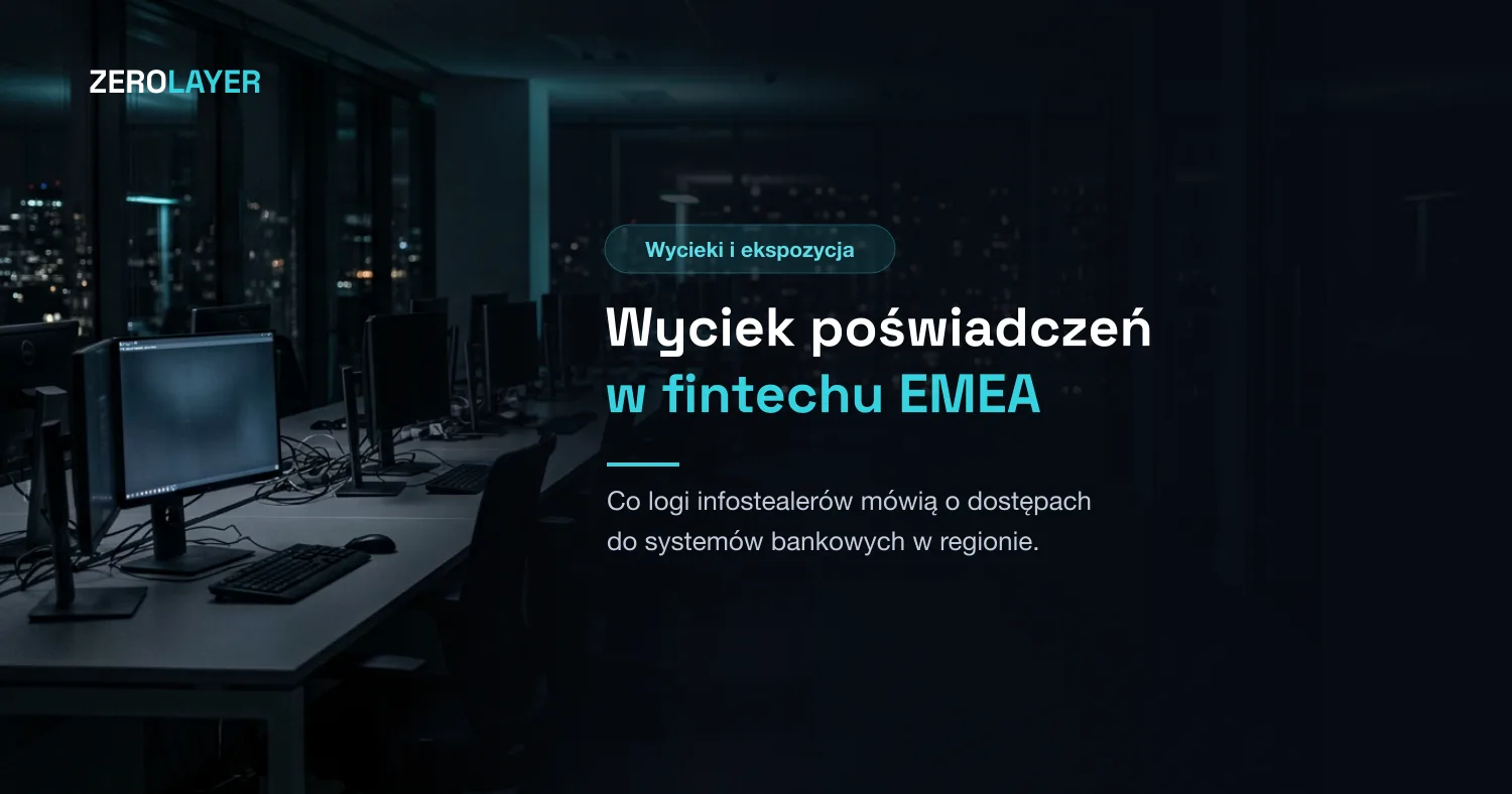 Wyciek danych logowania w fintechu EMEA: 231 tysięcy zainfekowanych urządzeń i 728 kluczy do silnika bankowego