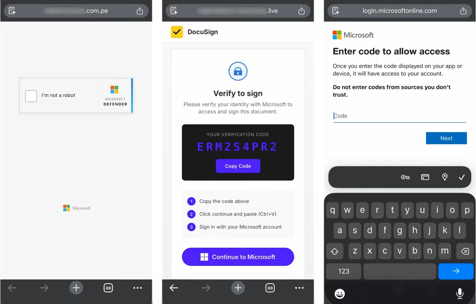 The Device Code authentication flow — victim authenticates on microsoft.com while tokens are silently delivered to the attacker